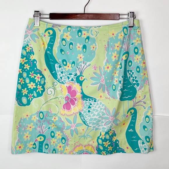 Lilly Pulitzer Dresses & Skirts - EUC Lilly Pulitzer Southern Belle Peacock Skirt